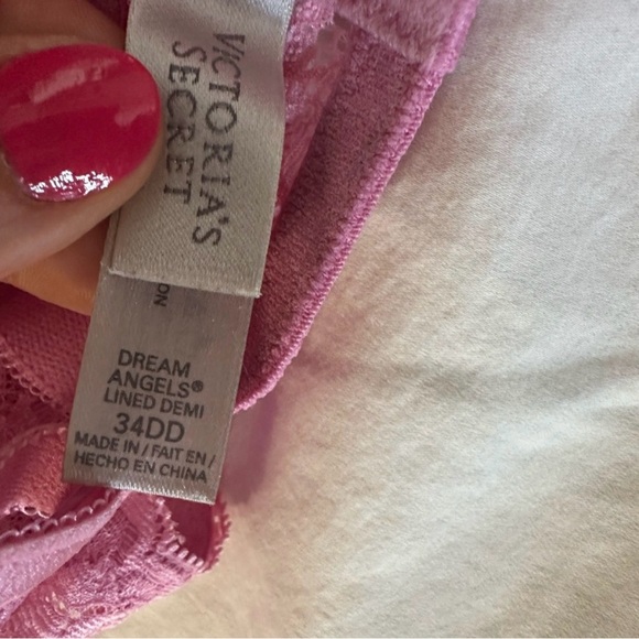 Angels Vibrant Pink and Purple Lace Bra Set - Picture 5 of 7